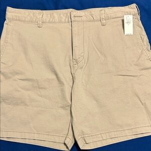 Old Navy Men's Beige Flat Front Shorts
